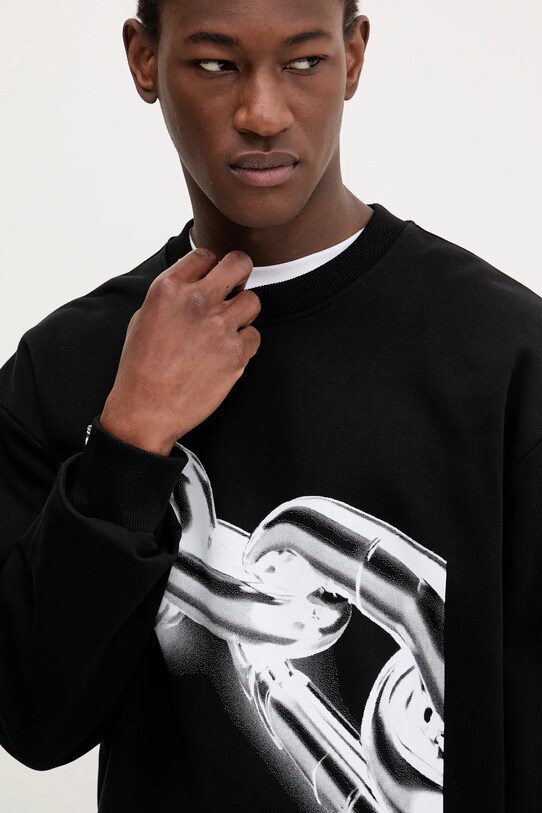 Karl Lagerfeld Jeans bluza bawełniana czarny A3M20021