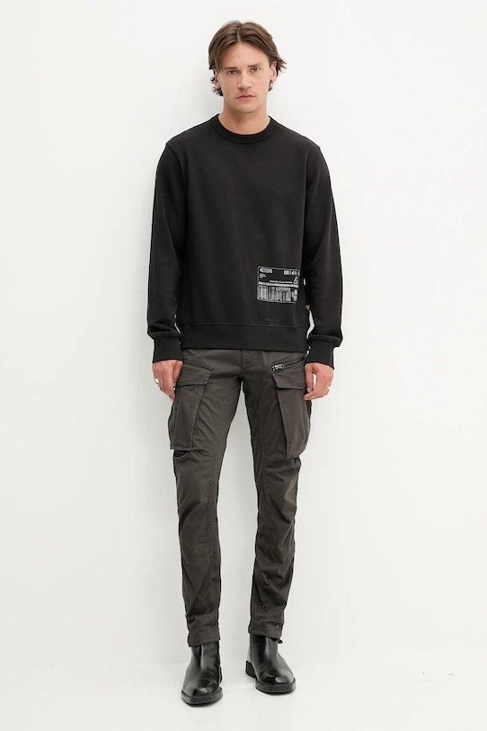 G-Star hanorac de bumbac D26284.D970 negru AW25