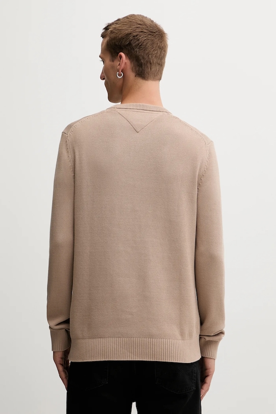 Oblečenie Bavlnený sveter Tommy Jeans DM0DM21787 béžová