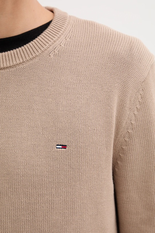 Bavlnený sveter Tommy Jeans DM0DM21787 béžová
