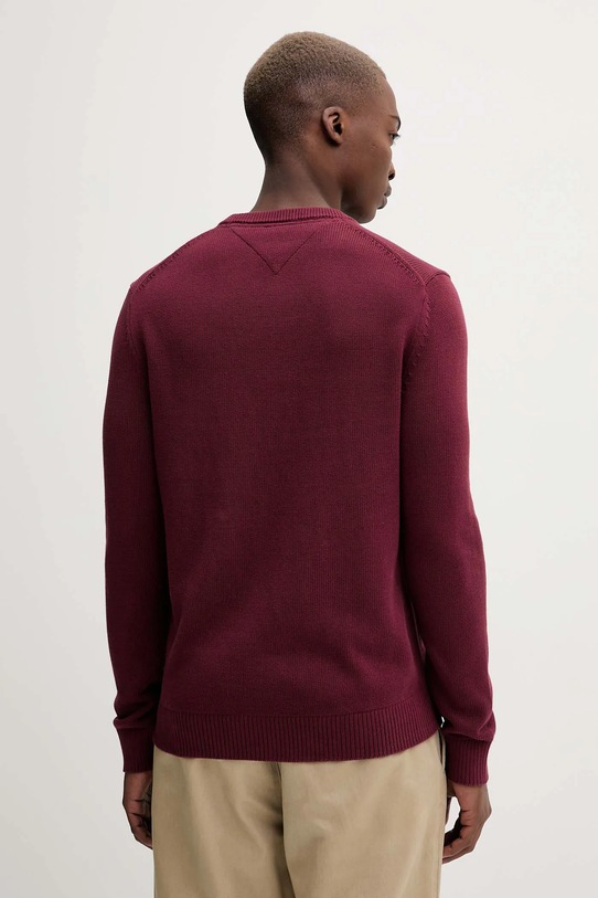 Odzież Tommy Jeans sweter bawełniany DM0DM21787 bordowy
