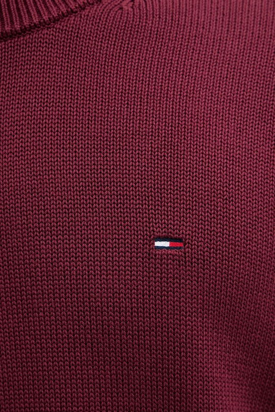 Tommy Jeans sweter bawełniany DM0DM21787 bordowy