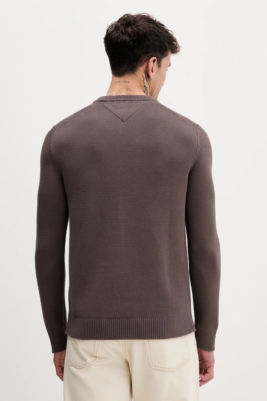 Odzież Tommy Jeans sweter bawełniany DM0DM21787 brązowy
