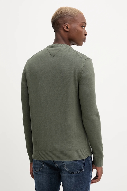 Odzież Tommy Jeans sweter bawełniany DM0DM21787 zielony