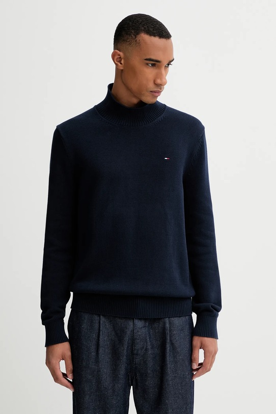 Tommy Jeans pulover de bumbac subtiri bleumarin DM0DM22096