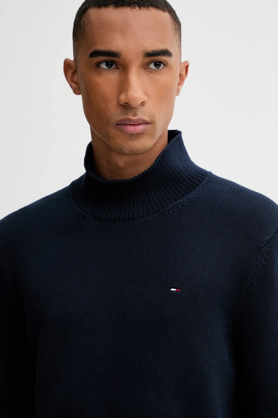 Tommy Jeans pulover de bumbac bleumarin DM0DM22096
