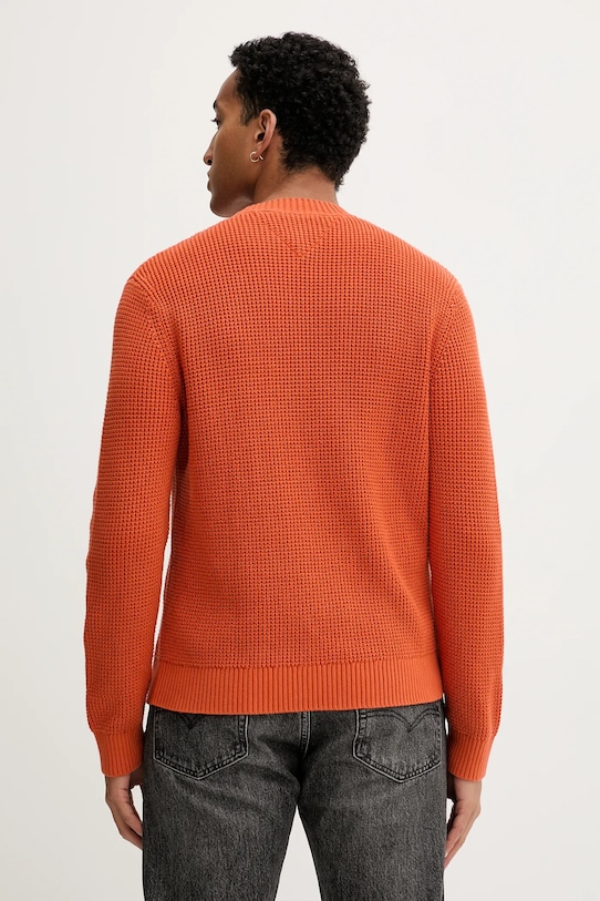 Odzież Tommy Jeans sweter bawełniany DM0DM22098 pomarańczowy