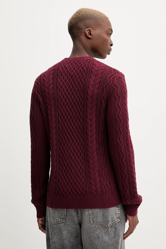 Odzież Tommy Jeans sweter bawełniany DM0DM22101 bordowy