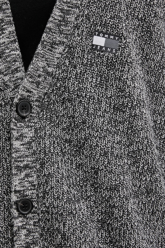 Tommy Jeans kardigan bawełniany DM0DM22104 szary