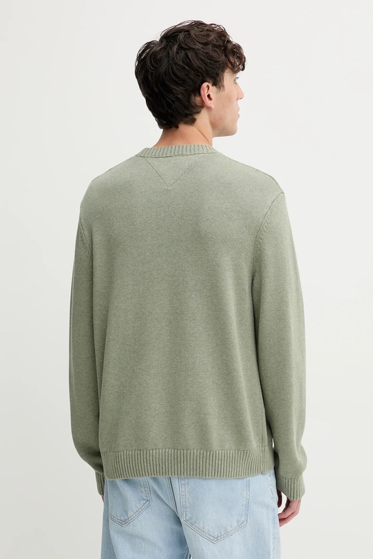 Дрехи Памучен пуловер Tommy Jeans DM0DM22105 зелен