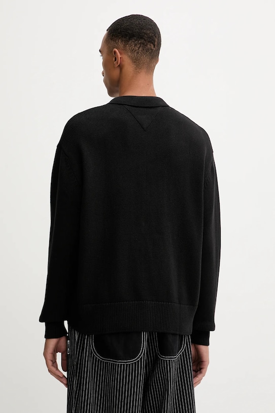 Îmbrăcăminte Tommy Jeans cardigan din bumbac DM0DM22106 negru