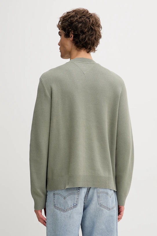 Odzież Tommy Jeans sweter bawełniany DM0DM22253 zielony