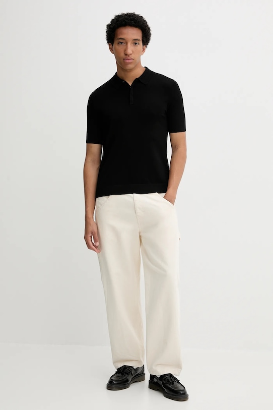 HUGO polo 50536672 czarny AW25