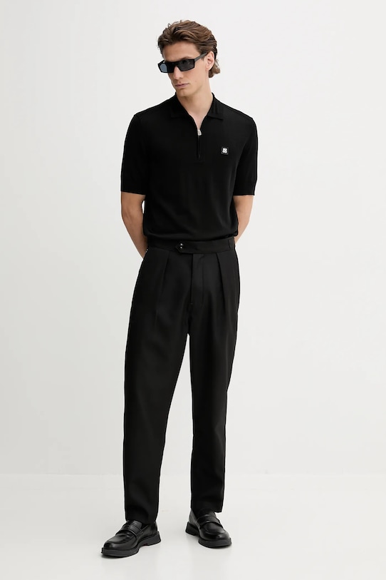 Polo majica HUGO 50542750 crna AW25