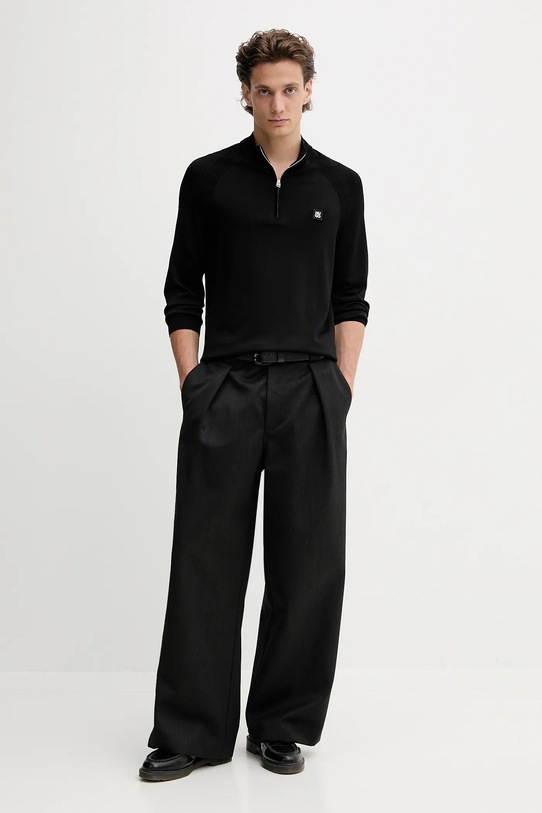 HUGO sweter 50543786 czarny AW25