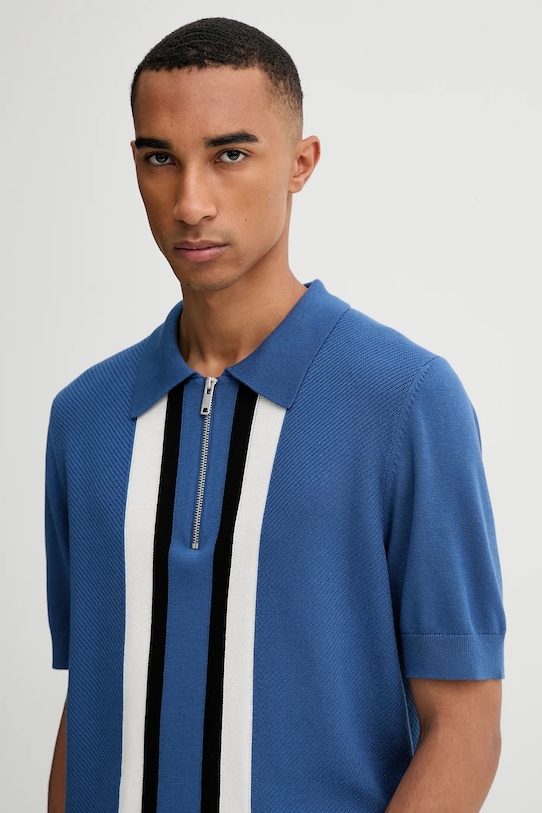 HUGO sweter z wełną niebieski 50544906