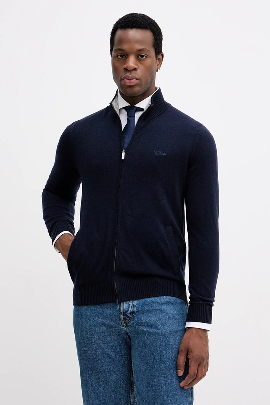 Guess kardigan z domieszką wełny DARRELL z domieszką wełny granatowy M5YR28.Z0122