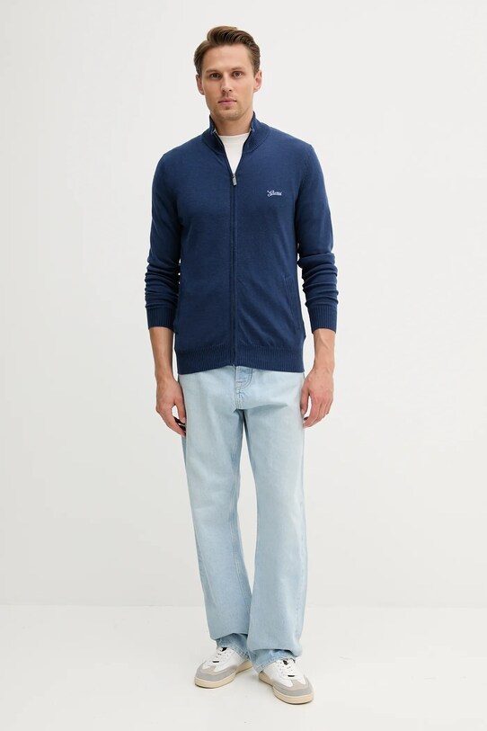 Kardigan s příměsí vlny Guess DARRELL M5YR28.Z0122 modrá AW25