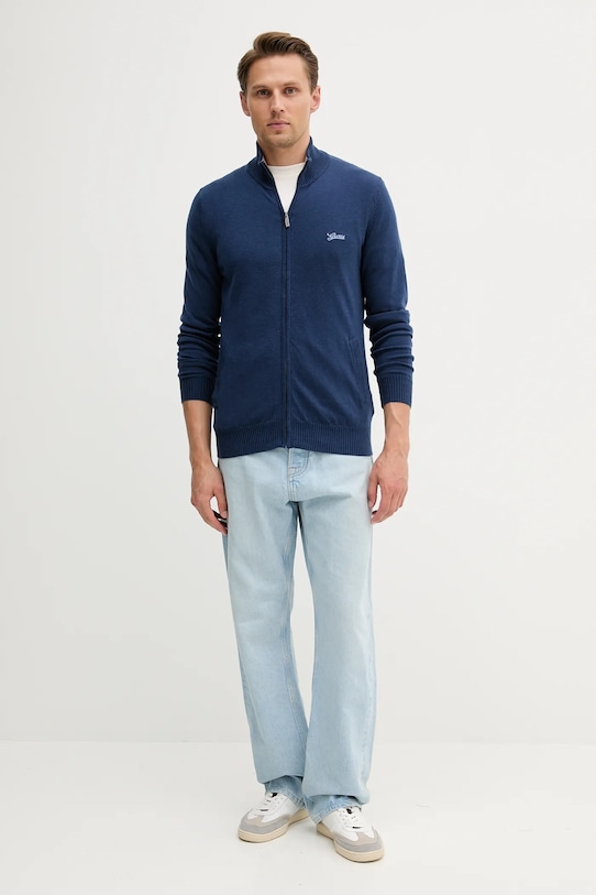 Kardigan s příměsí vlny Guess DARRELL M5YR28.Z0122 modrá AW25