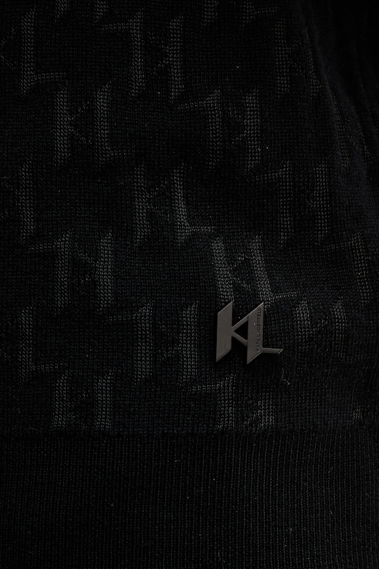 Светр з домішкою вовни Karl Lagerfeld 554302.655018 чорний