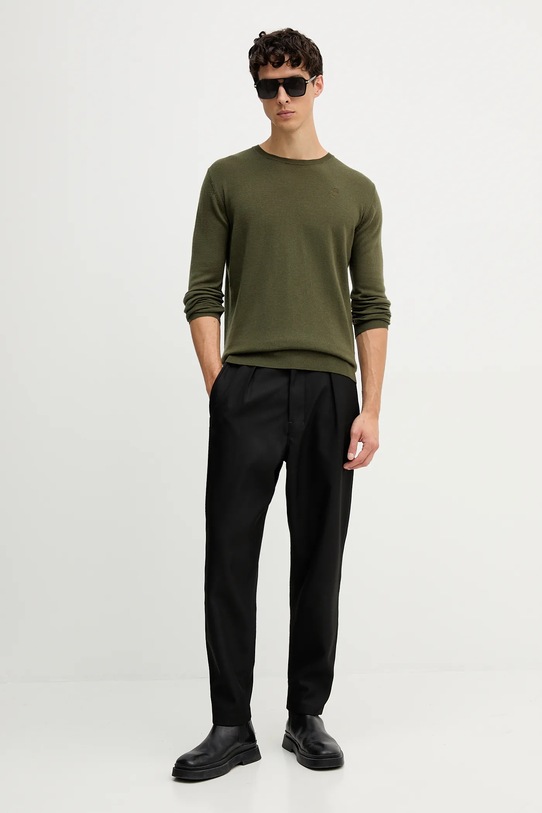 Karl Lagerfeld gyapjú pulóver 554399.655000 zöld AW25