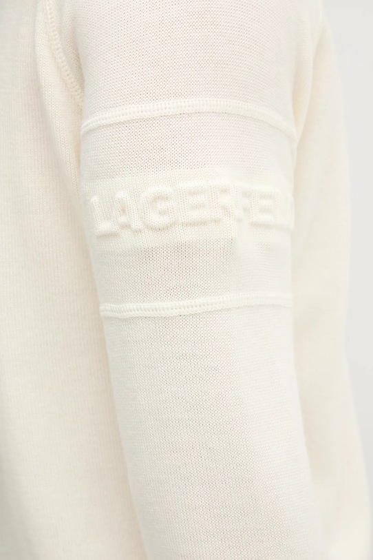 Karl Lagerfeld sweter wełniany 554399.655012 beżowy
