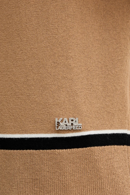 Karl Lagerfeld pulóver gyapjúkeverékből 554305.655021 barna