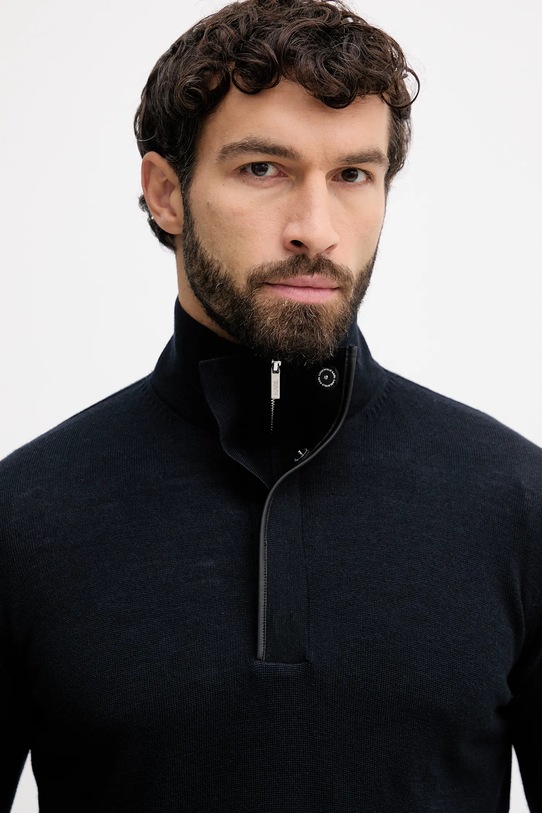 Karl Lagerfeld sweter wełniany 554399.655005 granatowy