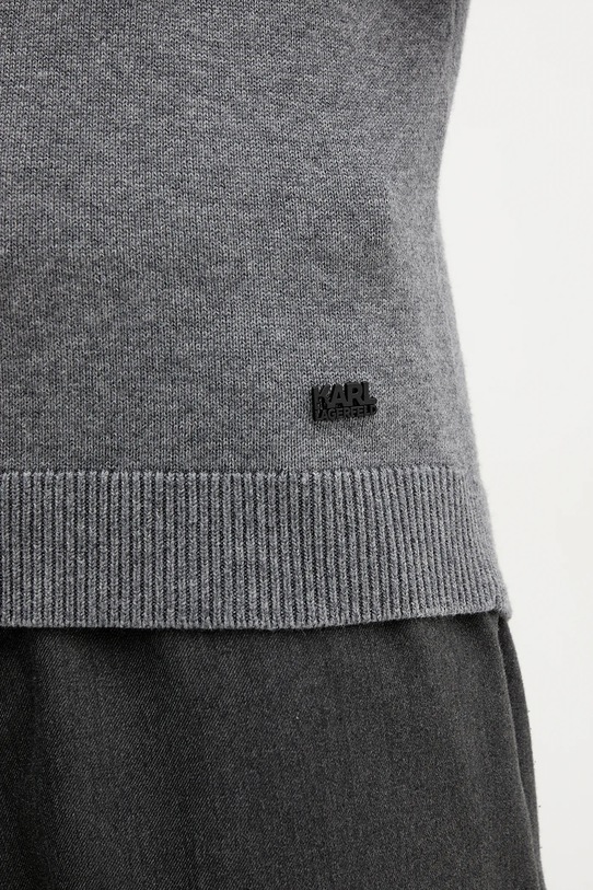 Karl Lagerfeld sweter z dodatkiem wełny 554305.655024 szary