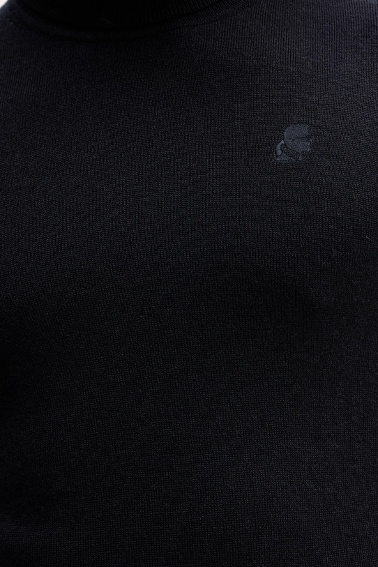 Karl Lagerfeld sweter wełniany 554399.655058 granatowy