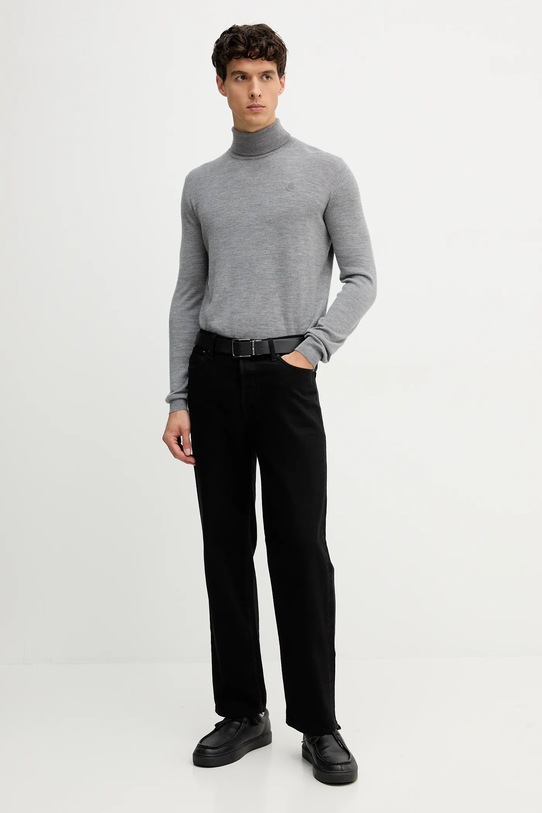 Vlněný svetr Karl Lagerfeld 554399.655058 šedá AW25