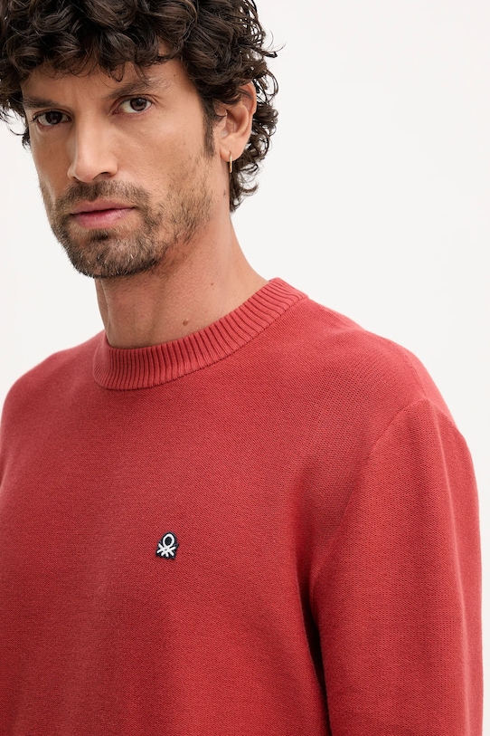 United Colors of Benetton sweter czerwony 1V4KU10AF