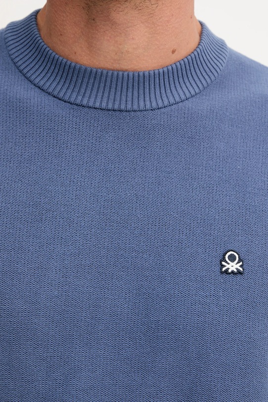 United Colors of Benetton sweter 1V4KU10AF niebieski