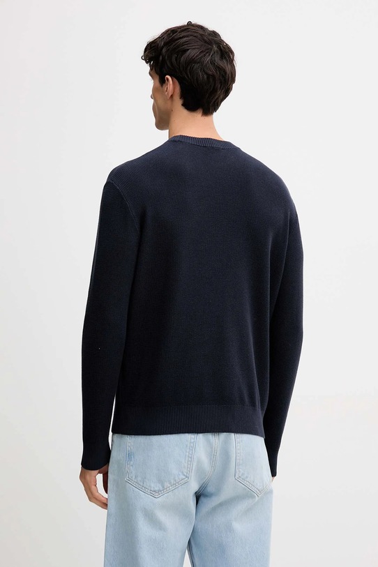 Odzież United Colors of Benetton sweter bawełniany 10C1K10AI granatowy