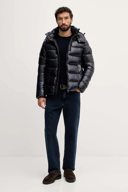 United Colors of Benetton sweter z dodatkiem wełny 1335U10A9 granatowy AW25