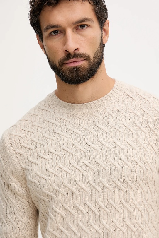 Свитер с добавлением шерсти United Colors of Benetton бежевый 1335U10A9
