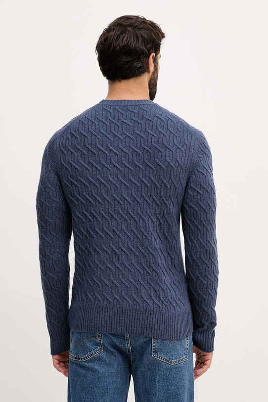 Odzież United Colors of Benetton sweter z dodatkiem wełny 1335U10A9 niebieski