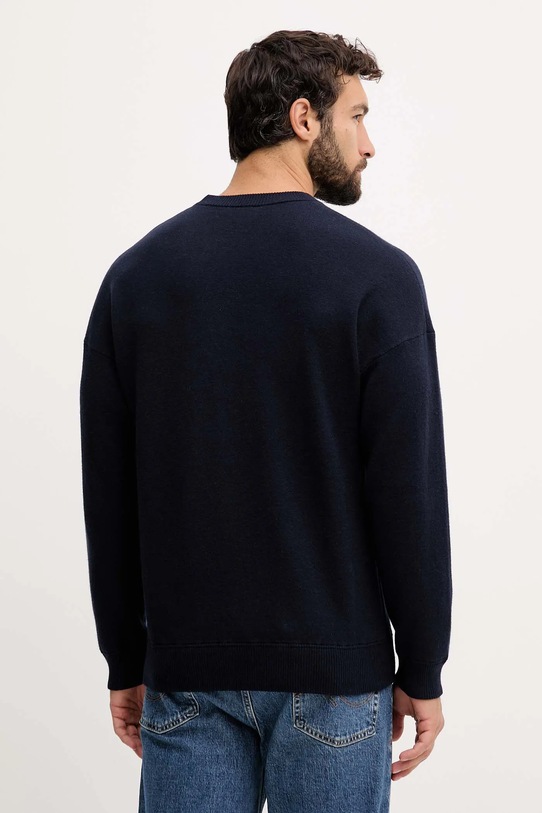 Odzież United Colors of Benetton sweter z dodatkiem wełny 1Y6SK10A7 granatowy