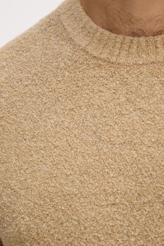 Sveter s prímesou vlny United Colors of Benetton 1L5YU10AD béžová