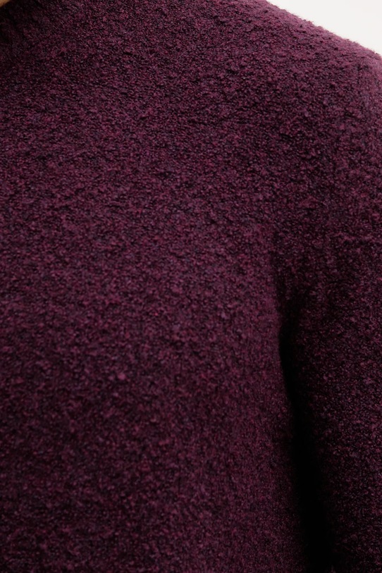 United Colors of Benetton sweter z domieszką wełny 1L5YU10AD bordowy