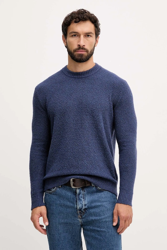 United Colors of Benetton maglione in misto lana misto lana blu 1L5YU10AD