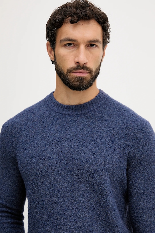 United Colors of Benetton maglione in misto lana blu 1L5YU10AD