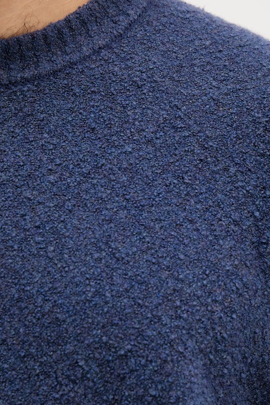 United Colors of Benetton sweter z domieszką wełny 1L5YU10AD niebieski