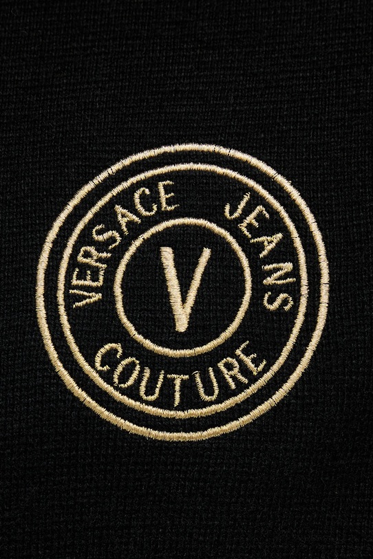 Versace Jeans Couture sweter z wełną 79GAFM14.CMH81 czarny