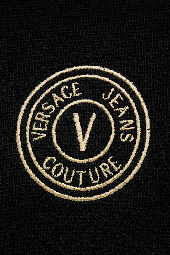 Versace Jeans Couture sweter z wełną 79GAFM14.CMH81 czarny