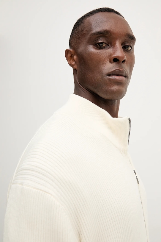 Armani Exchange cardigan din amestec de lână XM000912.AF10348 bej