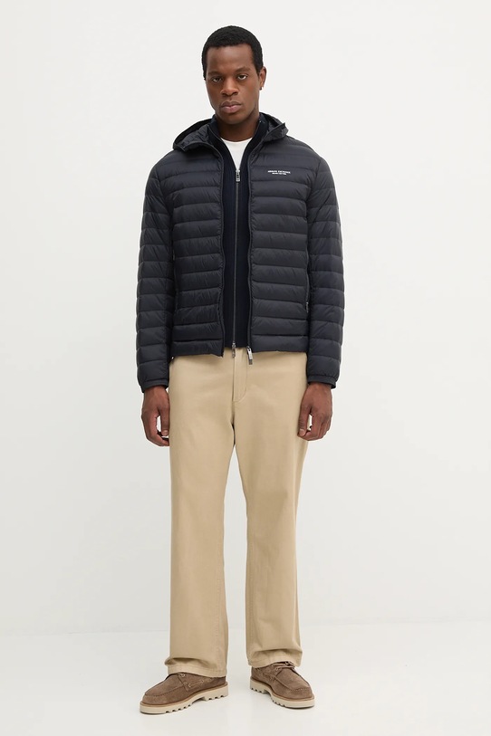 Armani Exchange kardigan z domieszką wełny XM000912.AF10348 granatowy AW25