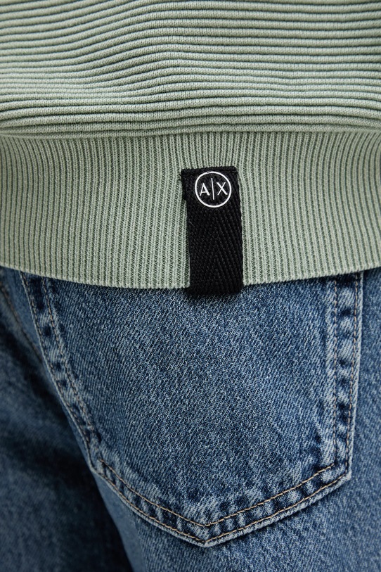 Памучен пуловер Armani Exchange XM000915.AF11967 зелен