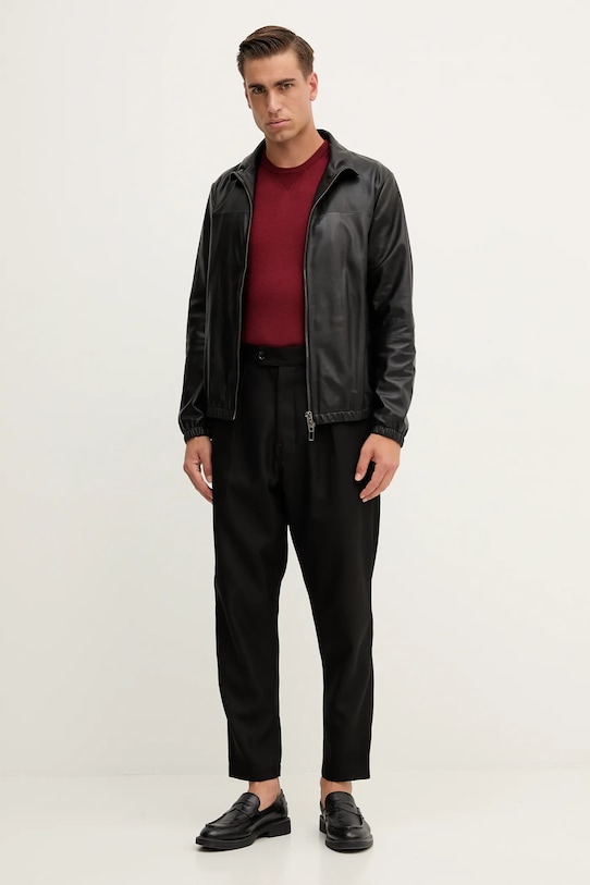 Vlněný svetr Armani Exchange 8NZM3A.ZM8AZ. burgundské AW25