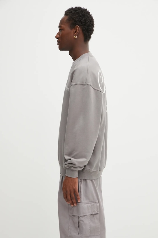 Represent bluza bawełniana Owners Club Script OCM100007 szary AW25